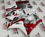 Honda CBR 1000RR Fairing set (2006-2007) White, Candy Apple Red at KingsMotorcycleFairings.com