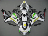 Honda CBR 1000RR Fairings (2006-2007) White, Yellow, Green Hannspree at KingsMotorcycleFairings.com