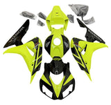 Honda CBR 1000RR Fairings (2006-2007) Yellow, Black at KingsMotorcycleFairings.com