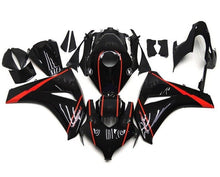 Honda CBR 1000RR Fairings (2008-2011) Black, Red Stripe at KingsMotorcycleFairings.com