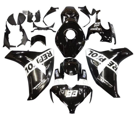 Honda CBR1000RR Fairings (2008-2011) Black, White Repsol at KingsMotorcycleFairings.com