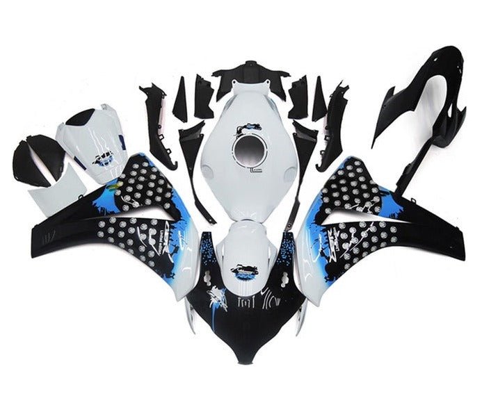 Honda CBR1000RR Fairings (2008-2011) Black, White, Blue Limited at KingsMotorcycleFairings.com