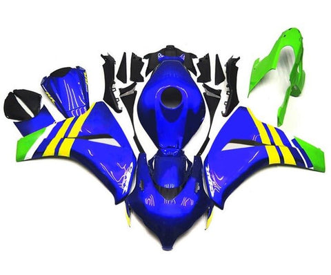 Honda CBR1000RR Fairings (2008-2011) Blue, Yellow, Green at KingsMotorcycleFairings.com