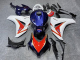 Honda CBR 1000RR Fairings (2008-2011) Dark Blue, White, Red, Gold at KingsMotorcycleFairings.com