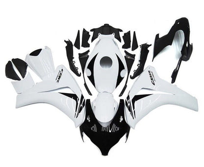 Honda CBR1000RR Fairings (2008-2011) Gloss White, Black at KingsMotorcycleFairings.com