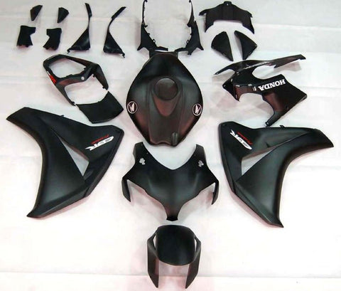 Honda CBR1000RR Fairings (2008-2011) Matte Black, White, Red at KingsMotorcycleFairings.com
