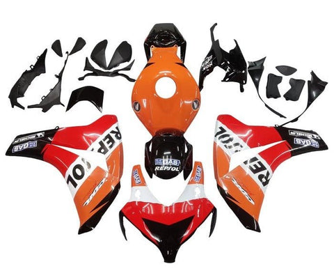 Honda CBR1000RR Fairings (2008-2011) Orange Repsol at KingsMotorcycleFairings.com