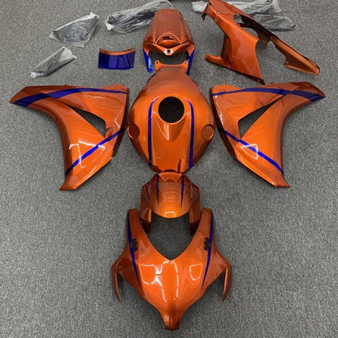 Honda CBR1000RR Fairings (2008-2011) Orange, Blue Stripe at KingsMotorcycleFairings.com