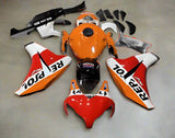 Honda CBR1000RR Fairings (2008-2011) Red, Orange Repsol RCV at KingsMotorcycleFairings.com