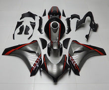 Honda CBR1000RR Fairings (2008-2011) Silver, Black, Red Stripe at KingsMotorcycleFairings.com