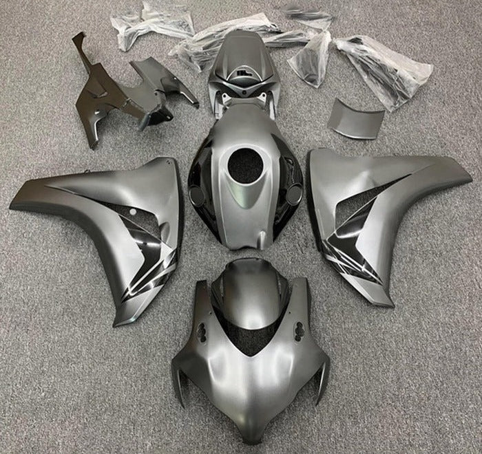 Honda CBR 1000RR Fairings (2008-2011) Silver, Black at KingsMotorcycleFairings.com
