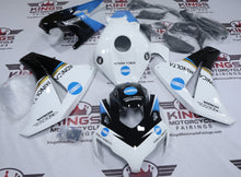 Honda CBR1000RR Fairings (2008-2011) White, Blue, Black Konica Minolta at KingsMotorcycleFairings.com