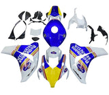 Honda CBR 1000RR Fairings (2008-2011) White, Blue, Yellow, Rothmans at KingsMotorcycleFairings.com