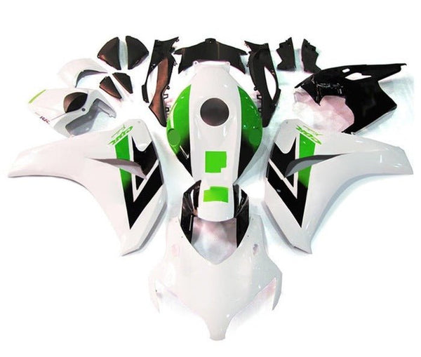 Honda CBR1000RR Fairings (2008-2011) White, Green, Black at KingsMotorcycleFairings.com