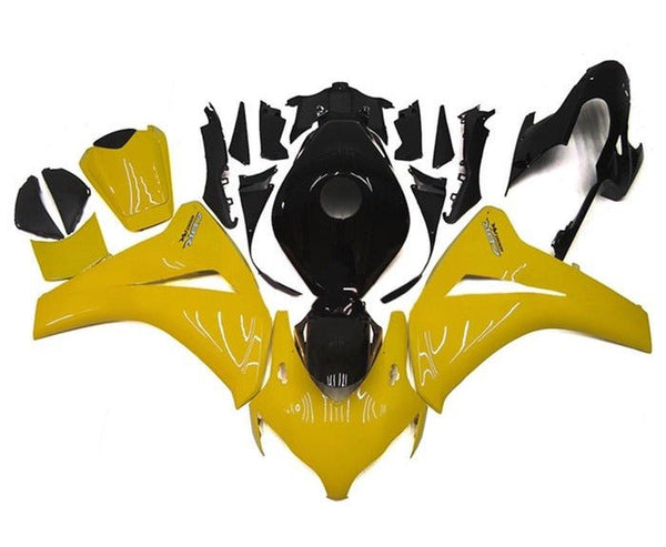 Honda CBR1000RR Fairings (2008-2011) Yellow Gloss, Black at KingsMotorcycleFairings.com