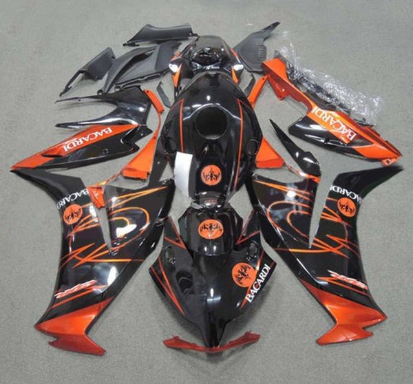 Honda CBR1000RR Fairings (2012-2016) Black, Candy Orange Bacardi at KingsMotorcycleFairings.com