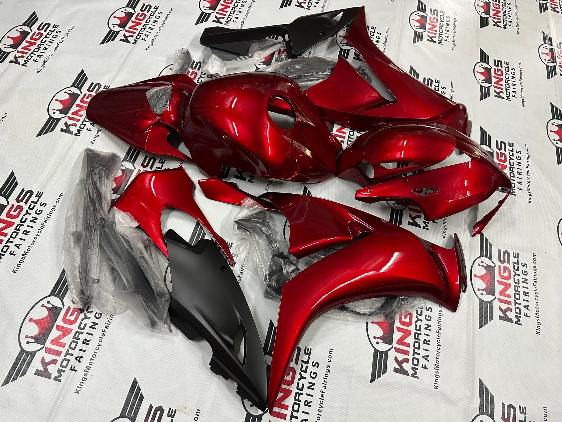 Honda CBR 1000RR Fairings (2012-2016) Dark Red, Matte Black at KingsMotorcycleFairings.com