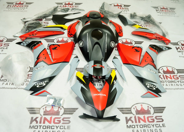 Honda CBR1000RR Fairings (2012-2016) Matte Black, Gray, Red, Bull at KingsMotorcycleFairings.com