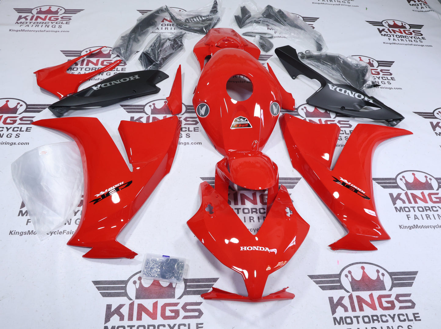 Honda CBR1000RR Fairings (2012-2016) Red Gloss, Matte Black at KingsMotorcycleFairings.com