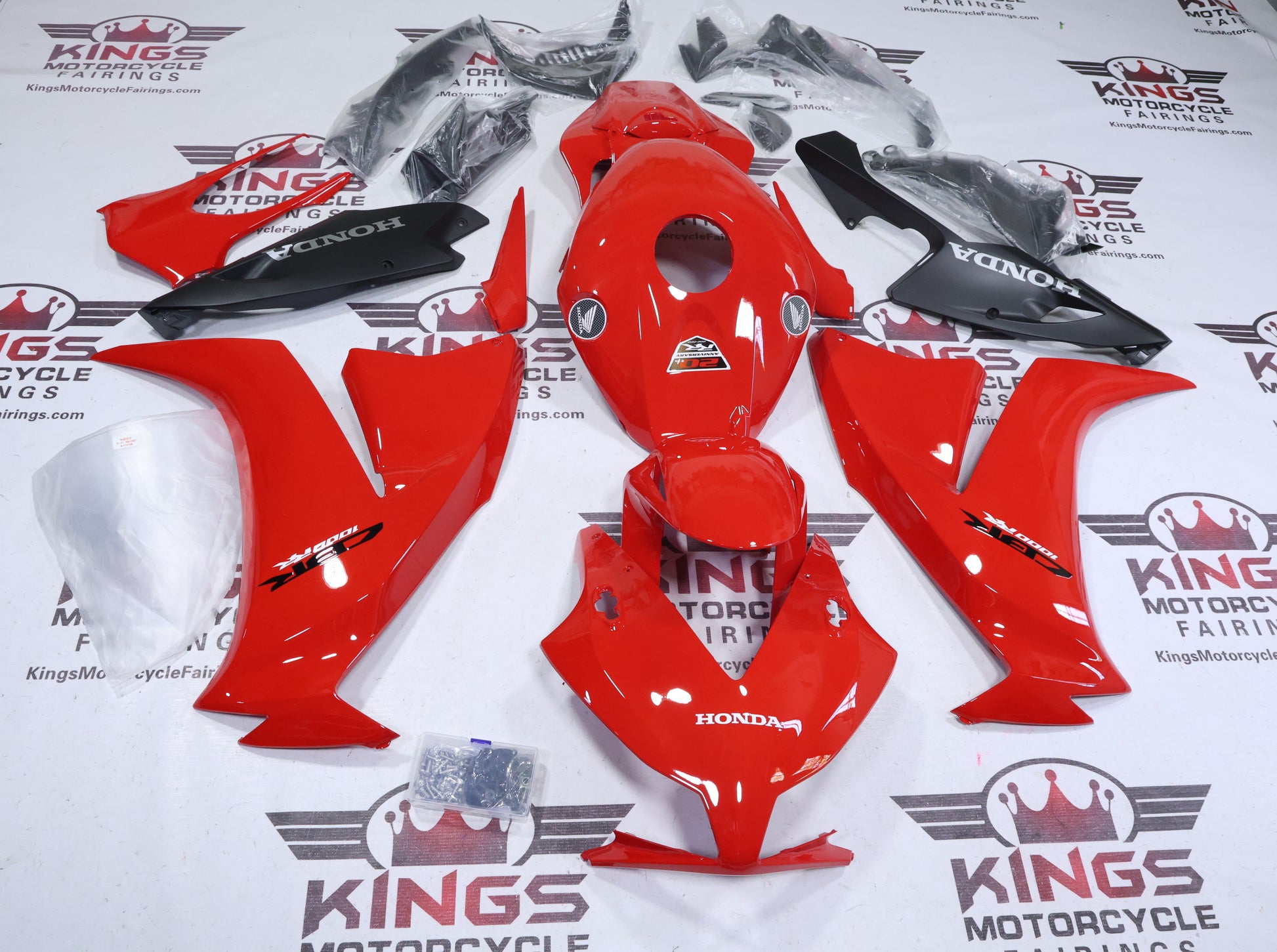 Honda CBR1000RR Fairings (2012-2016) Red Gloss, Matte Black at KingsMotorcycleFairings.com