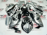 Honda CBR1000RR Fairings (2017-2025) Black Metallic, Silver Bull at KingsMotorcycleFairings.com