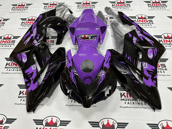 Honda CBR1000RR (2004-2005) Purple, Black Leyla Fairings at KingsMotorcycleFairings.com