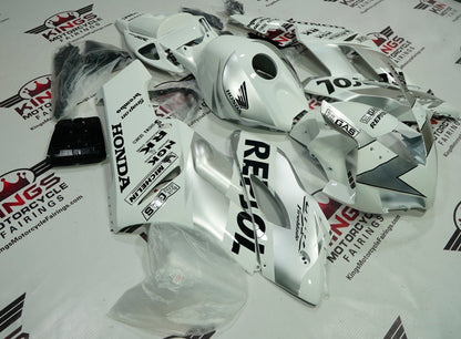 Honda CBR1000RR (2004-2005) White & Silver Repsol Fairings at KingsMotorcycleFairings.com