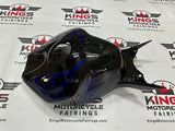 Honda CBR1000RR Tank Fairing (2006-2007) Black, Blue Flames at KingsMotorcycleFairings.com