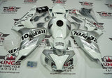 Honda CBR1000RR (2006-2007) White, Silver, Black Repsol Fairings at KingsMotorcycleFairings.com