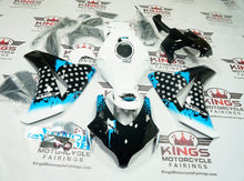 Honda CBR1000RR (2008-2011) White, Black, Blue Splash at KingsMotorcycleFairings.com