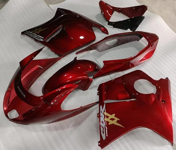 Honda CBR1100XX Fairings (1996-2007) Candy Red, Gold, Gray at KingsMotorcycleFairings.com