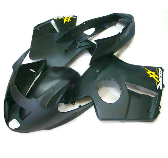 Honda CBR 1100XX Fairings (1996-2007) Matte Black, Yellow at KingsMotorcycleFairings.com