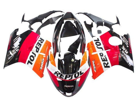 Honda CBR1100XX Fairings (1996-2007) Red, Orange, White, Black, Repsol at KingsMotorcycleFairings.com