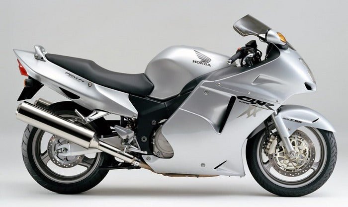 Honda CBR1100XX Fairings (1996-2007) Silver, Black at KingsMotorcycleFairings.com