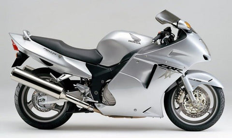 Honda CBR1100XX Fairings (1996-2007) Silver, Black at KingsMotorcycleFairings.com