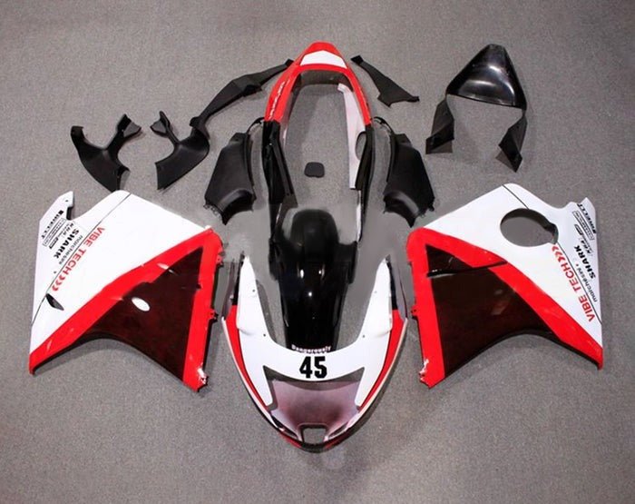 Honda CBR1100XX Fairings (1996-2007) White, Red, Black at KingsMotorcycleFairings.com