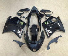 Honda CBR 1100XX SuperBlackBird Fairings (1996-2007) Black, Monster Energy at KingsMotorcycleFairings.com