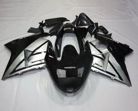 Honda CBR1100XX SuperBlackBird Fairings (1996-2007) Black, Silver at KingsMotorcycleFairings.com