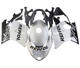 Honda CBR 1100XX SuperBlackBird Fairings (1996-2007) White Repsol at KingsMotorcycleFairings.com