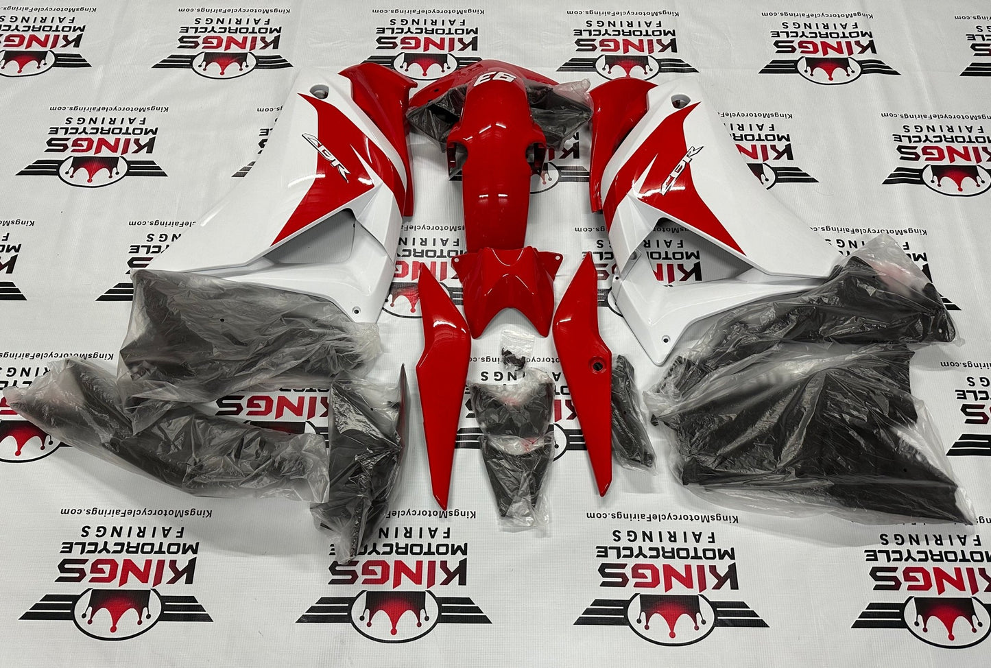 Honda CBR 125R Fairings (2011-2016) Red, White, Black at KingsMotorcycleFairings.com