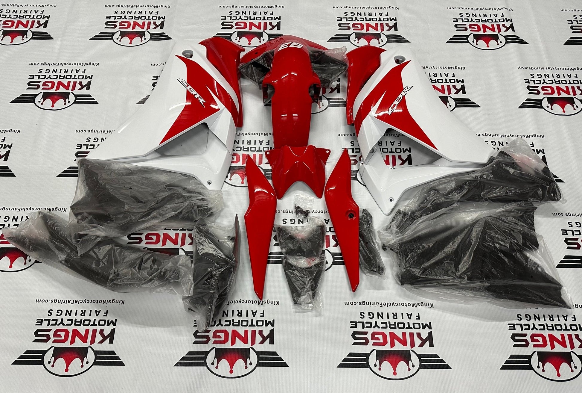 Honda CBR 125R Fairings (2011-2016) Red, White, Black at KingsMotorcycleFairings.com