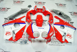 Honda CBR250 MC22 Fairings (1990-1998) Red, White, Blue, Stripe at KingsMotorcycleFairings.com