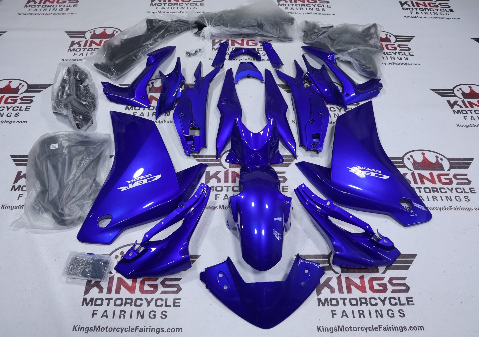 Honda CBR250R Fairings (2011-2014) Blue Metallic from KingsMotorcycleFairings.com