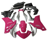 Honda CBR250R Fairings (2011-2014) Pink, Silver at KingsMotorcycleFairings.com