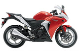 Honda CBR250R Fairings (2011-2014) Red, Silver at KingsMotorcycleFairings.com
