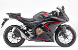 Honda CBR400R Fairings (2022) Matte Black, Red at KingsMotorcycleFairings.com