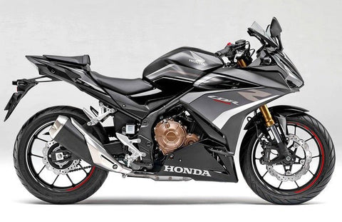 Honda CBR400R Fairings (2022) Matte Silver, Black, White at KingsMotorcycleFairings.com