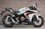 Honda CBR 400R Fairings (2022) White, Black, Red at KingsMotorcycleFairings.com