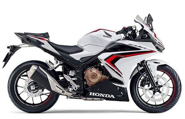 Honda CBR400R Fairings (2022) White, Black, Red at KingsMotorcycleFairings.com