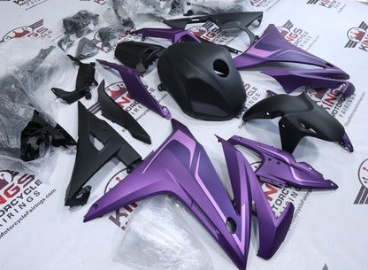 Honda CBR500R Fairing Kit (2016-2018) Matte Purple, Light Purple, Black from KingsMotorcycleFairings.com